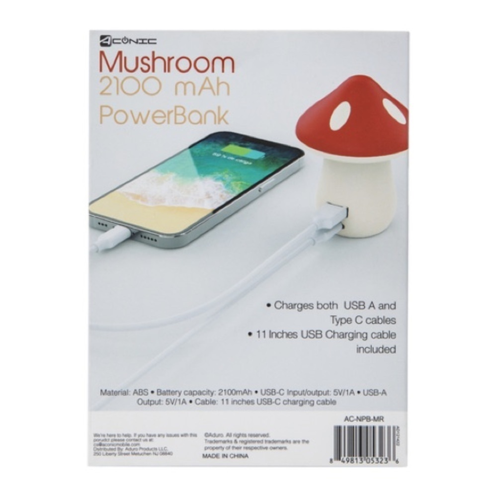 Mushroom USB Rechargeable Power Bank, NIB🍄 - Picture 4 of 9
